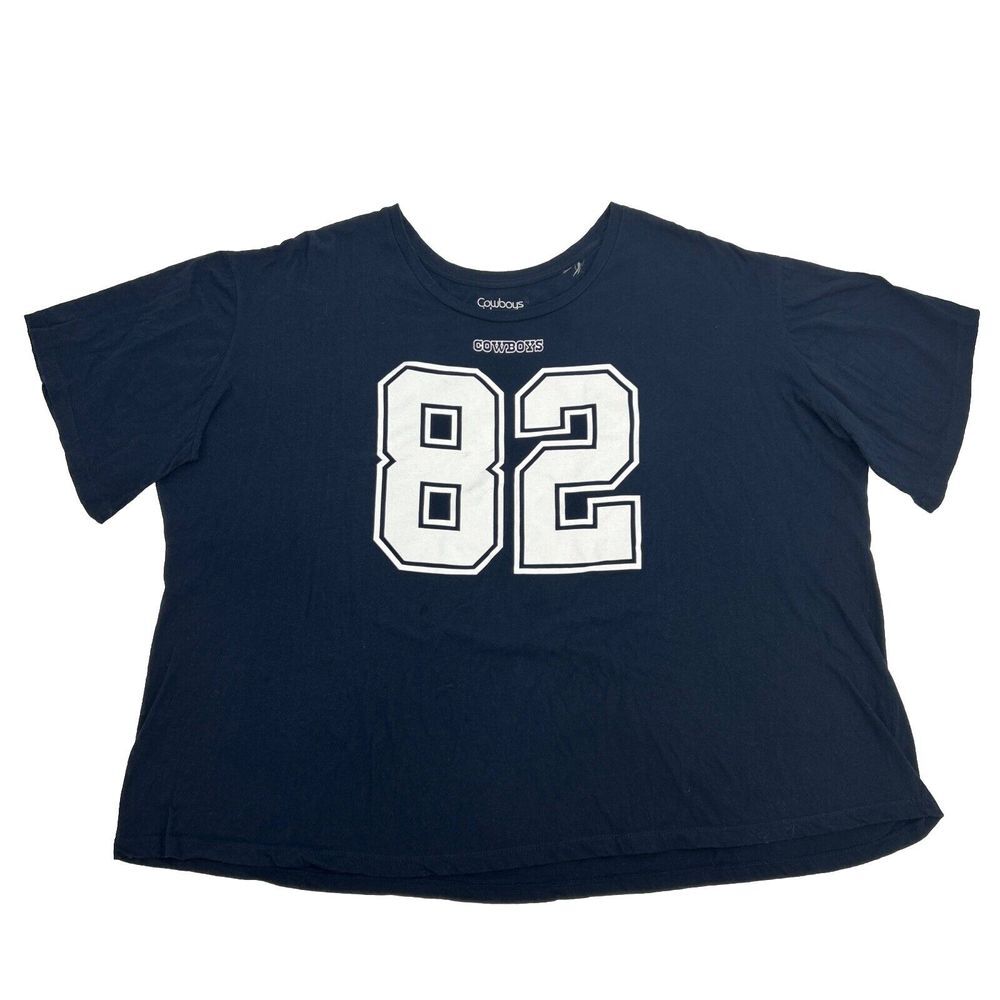 Dallas Cowboys Her Style Jason Witten Short‎ Sleeve Shirt Women's 4X Blue